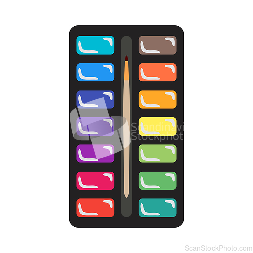 Image of Watercolor Paint-box Icon