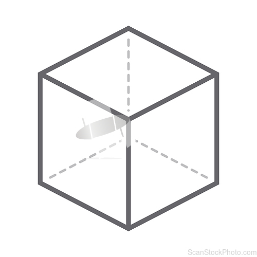 Image of Cube With Projection Icon
