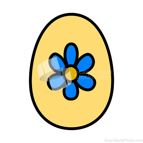 Image of Easter Egg With Ornate Icon