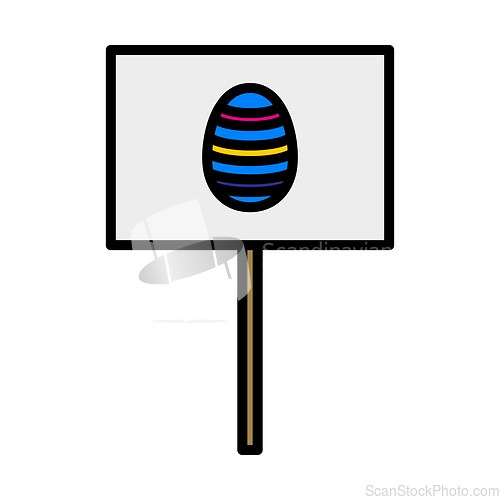Image of Easter Pointer With Egg Icon