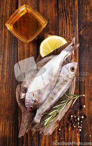 Image of raw fish with salt and spice