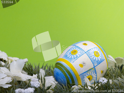 Image of daisy easter egg