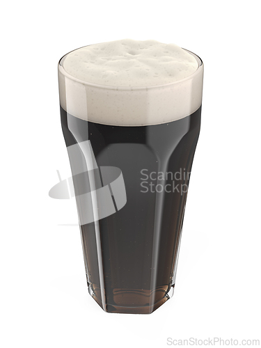 Image of Glass of stout beer