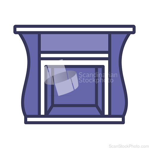 Image of Fireplace With Doors Icon