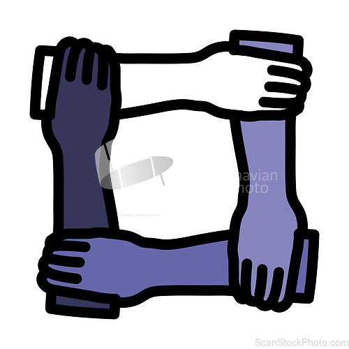 Image of Icon Of Crossed Hands