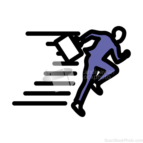 Image of Icon Of Accelerating Businessman