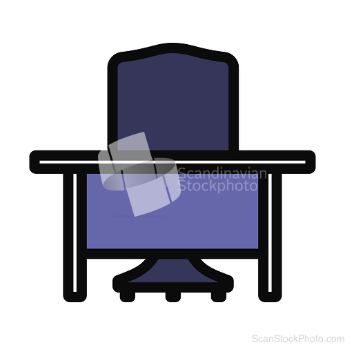 Image of Icon Of Table And Armchair