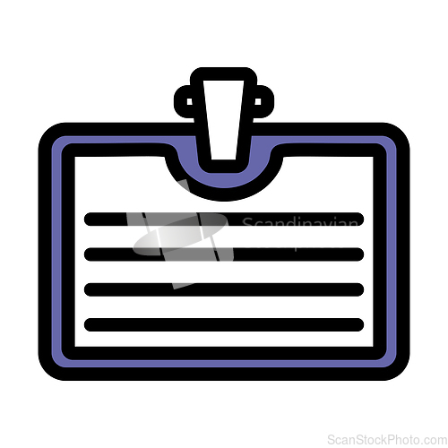 Image of Icon Of Badge With Clip