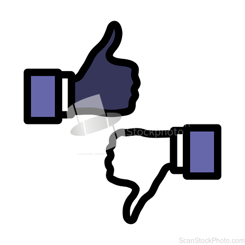 Image of Icon Of Like And Dislike