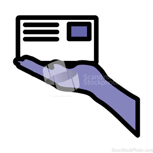 Image of Icon Of Hand Holding Letter