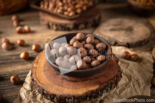 Image of Chocolate covered hazelnuts
