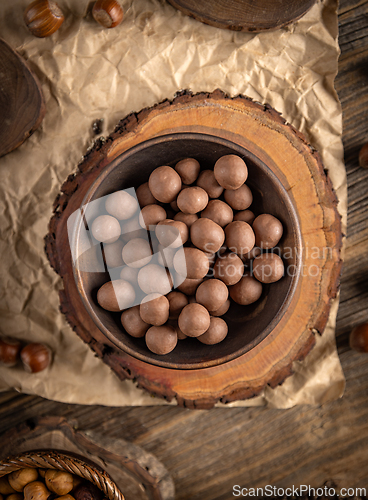 Image of Chocolate covered hazelnuts