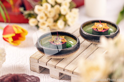 Image of Delicious small cakes with caramel filling