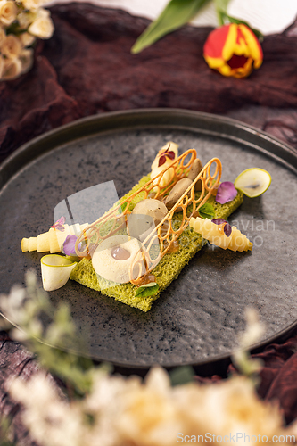 Image of Still life of gourmet starter