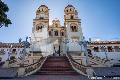 Image of Church Iglesia de guascas, Guasca, Cundinamarca department, Colombia.