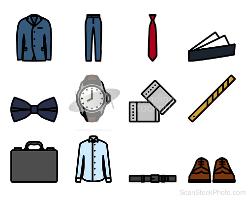 Image of Clothes Icon Set