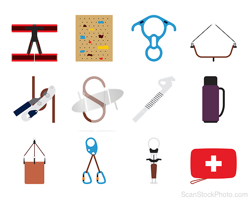 Image of Alpinist Icon Set