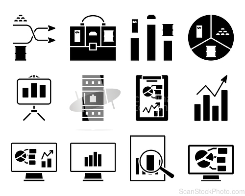 Image of Analytics Icon Set