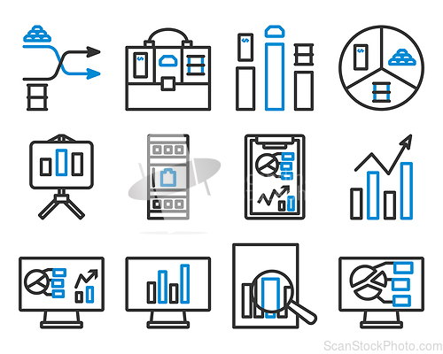 Image of Analytics Icon Set