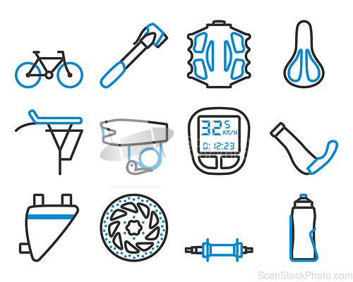 Image of Bike Icon Set