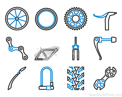 Image of Bike Icon Set