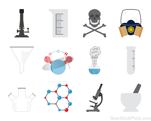 Image of Chemistry Icon Set