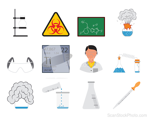 Image of Chemistry Icon Set