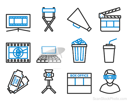 Image of Cinema Icon Set