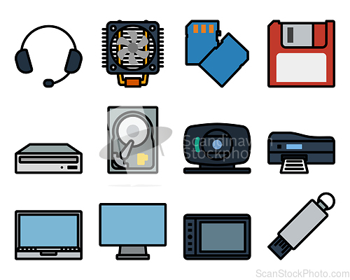 Image of Computer Icon Set