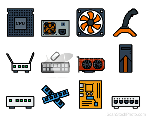 Image of Computer Icon Set