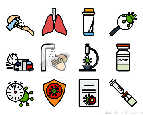 Image of Covid Icon Set