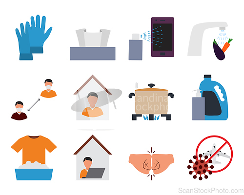 Image of Covid Icon Set