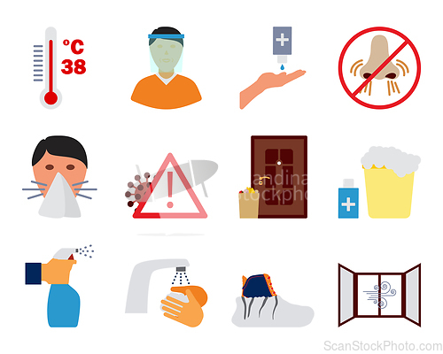 Image of Covid Icon Set