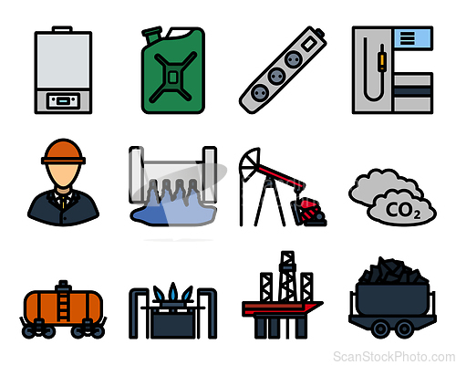 Image of Energy Icon Set