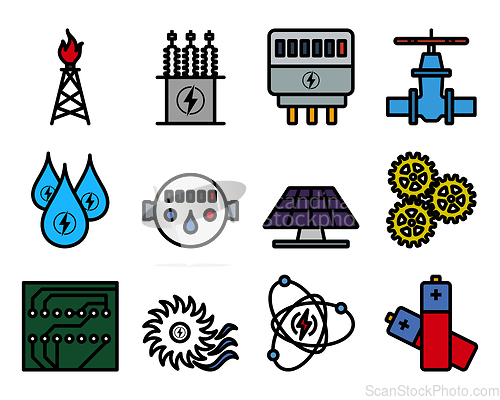 Image of Energy Icon Set