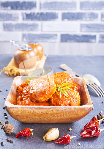Image of Cutlets with tomato sauce