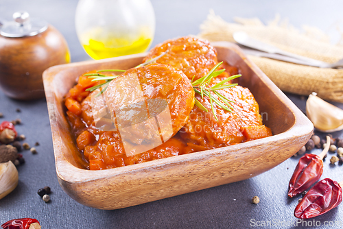 Image of Cutlets with tomato sauce
