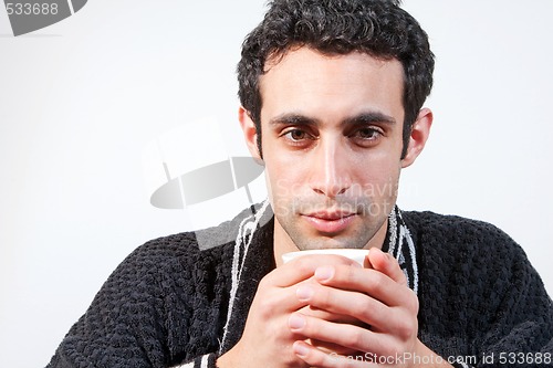 Image of Man with cup