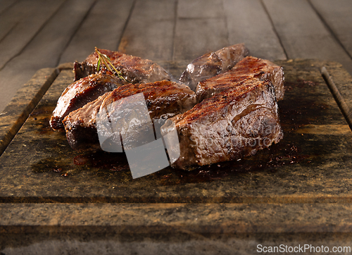 Image of Slices of grilled steak