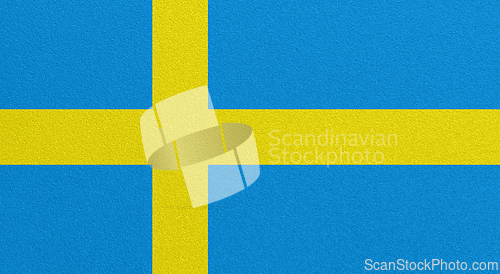Image of Flag of Sweden on abstract background