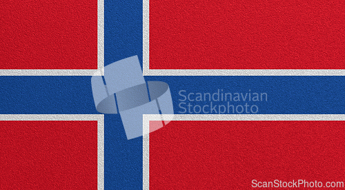 Image of Flag of Norway on abstract background