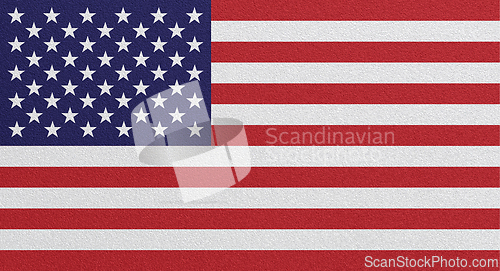 Image of Flag of United States on abstract background