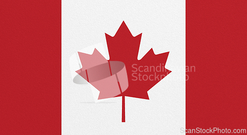 Image of Flag of Canada on abstract background
