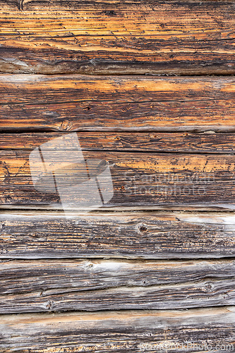 Image of Close up of weathered wooden planks