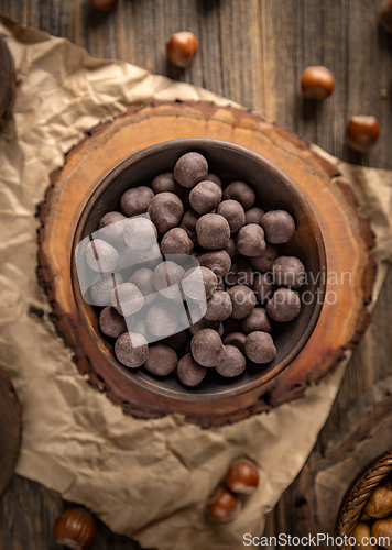 Image of Chocolate covered hazelnuts