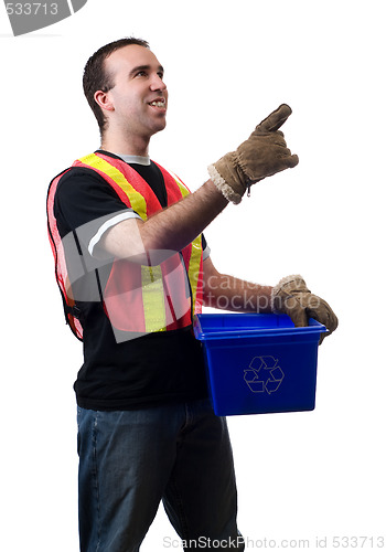 Image of City Worker Pointing