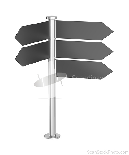 Image of Blank direction signs