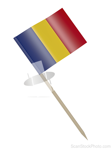 Image of Romanian flag toothpick