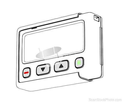Image of Sketch of pager