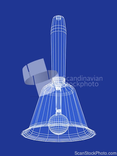 Image of 3D model of a handbell